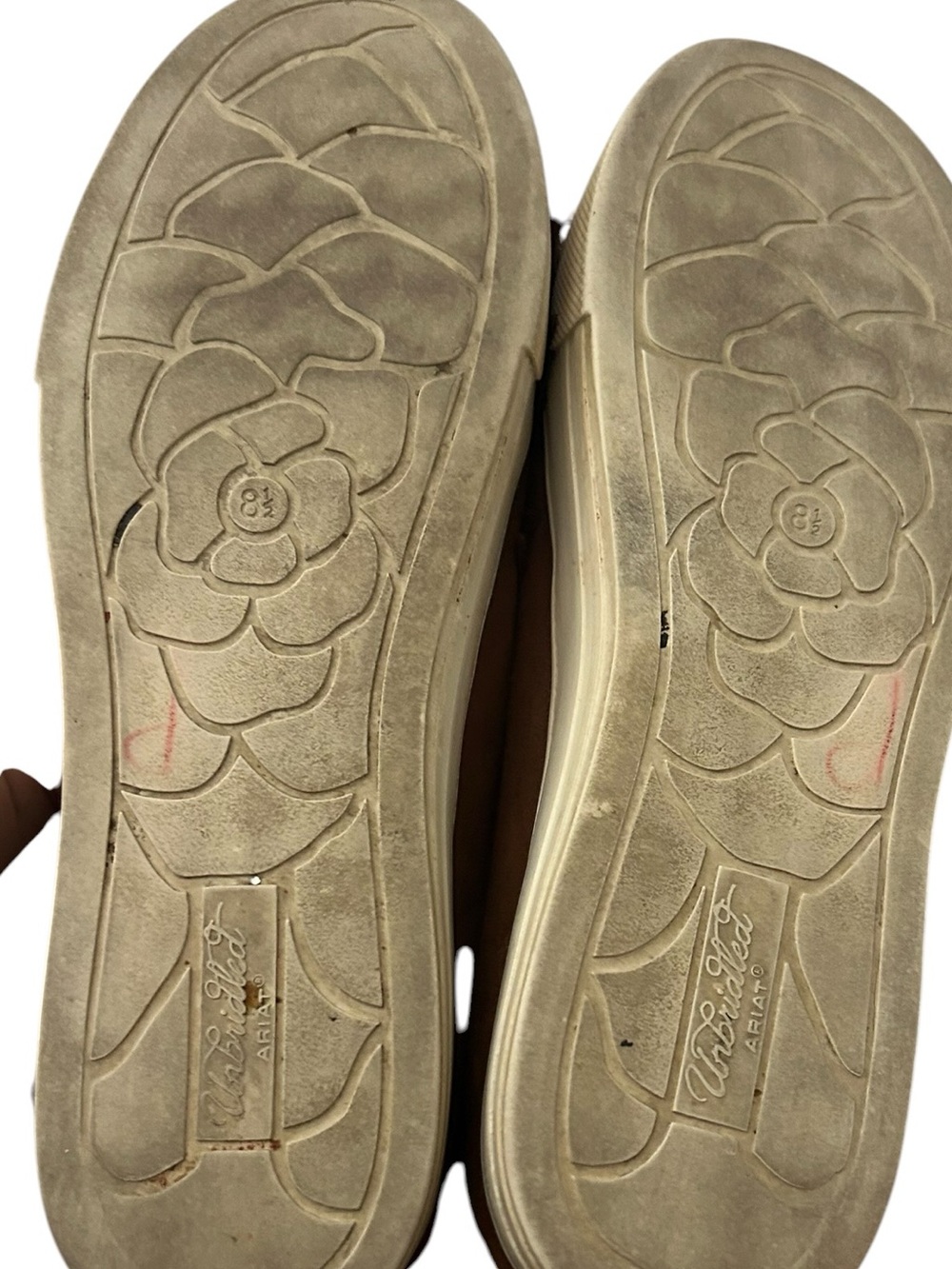Ariat Unbridled Brown Suede Fringe Slip-On Sneakers - Picture 4 of 4
